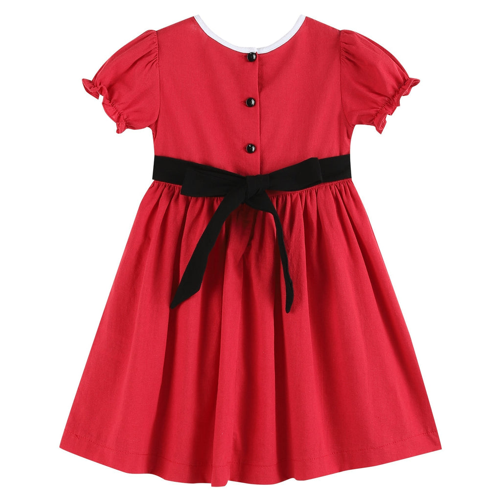 Red Santa Dress with Black Sash