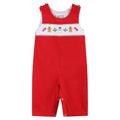 Red Velvet Christmas Smocked Longall