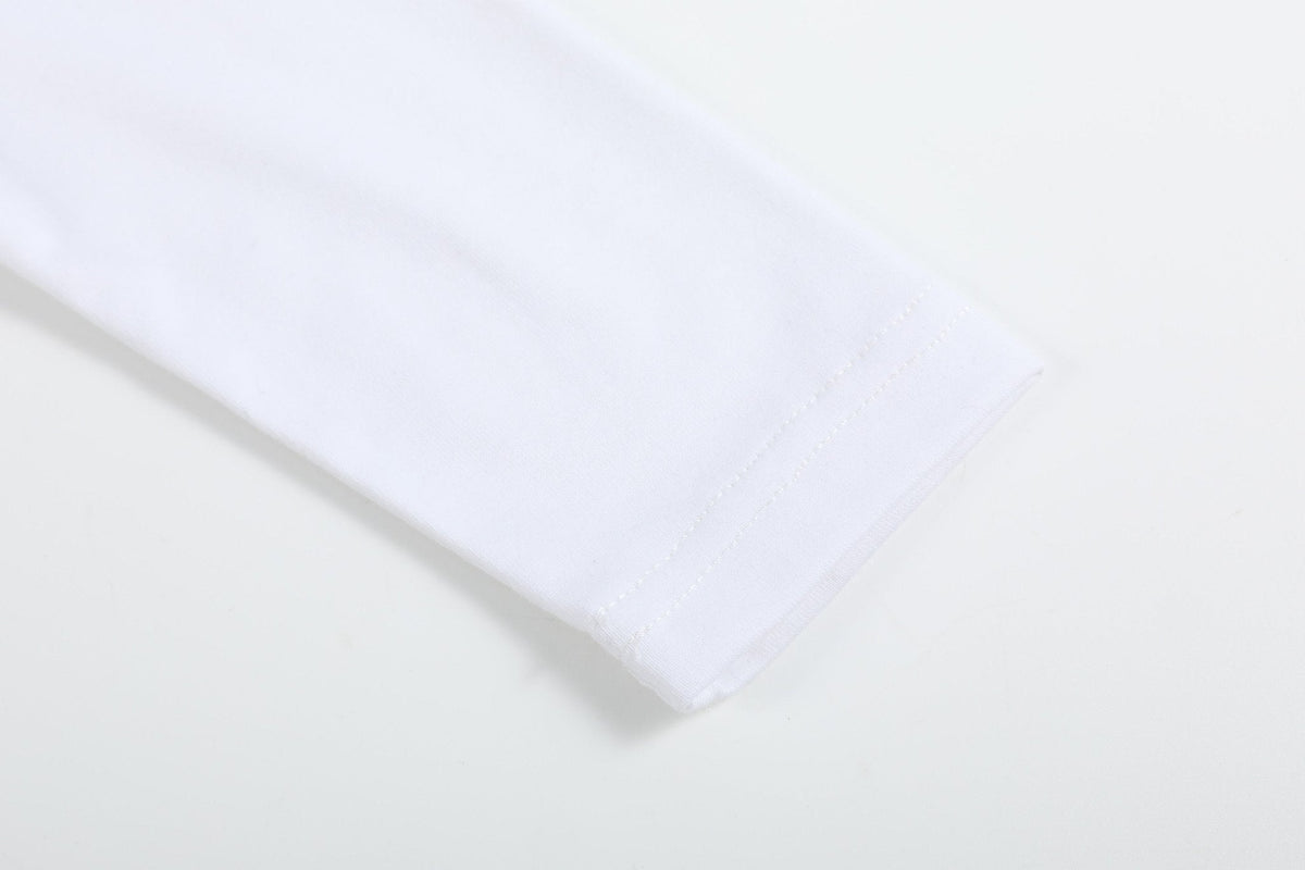 White Cotton Santa Collared Shirt